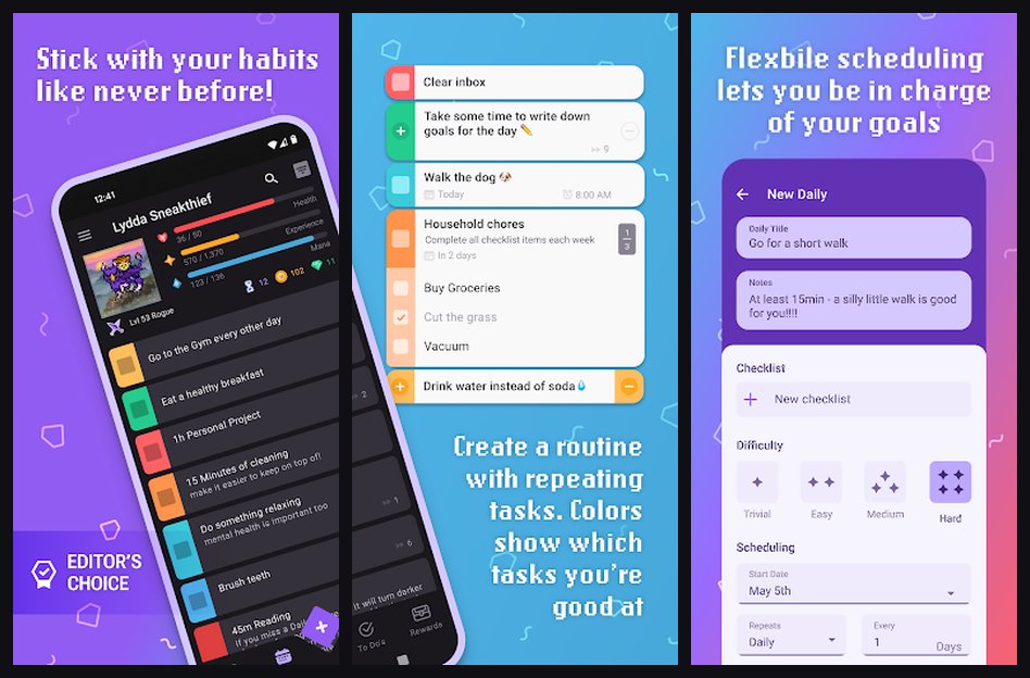 Habitica Tracker App
